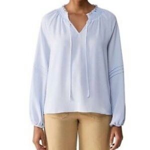 Chic Light Blue Women's Blouse